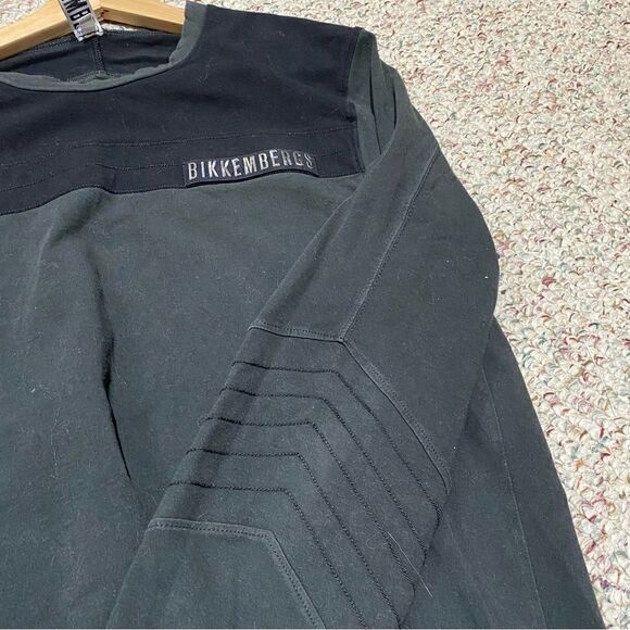 Bikkembergs Black Long Sleeve Crewneck Shirt Mens Size Medium - Picture 9 of 9